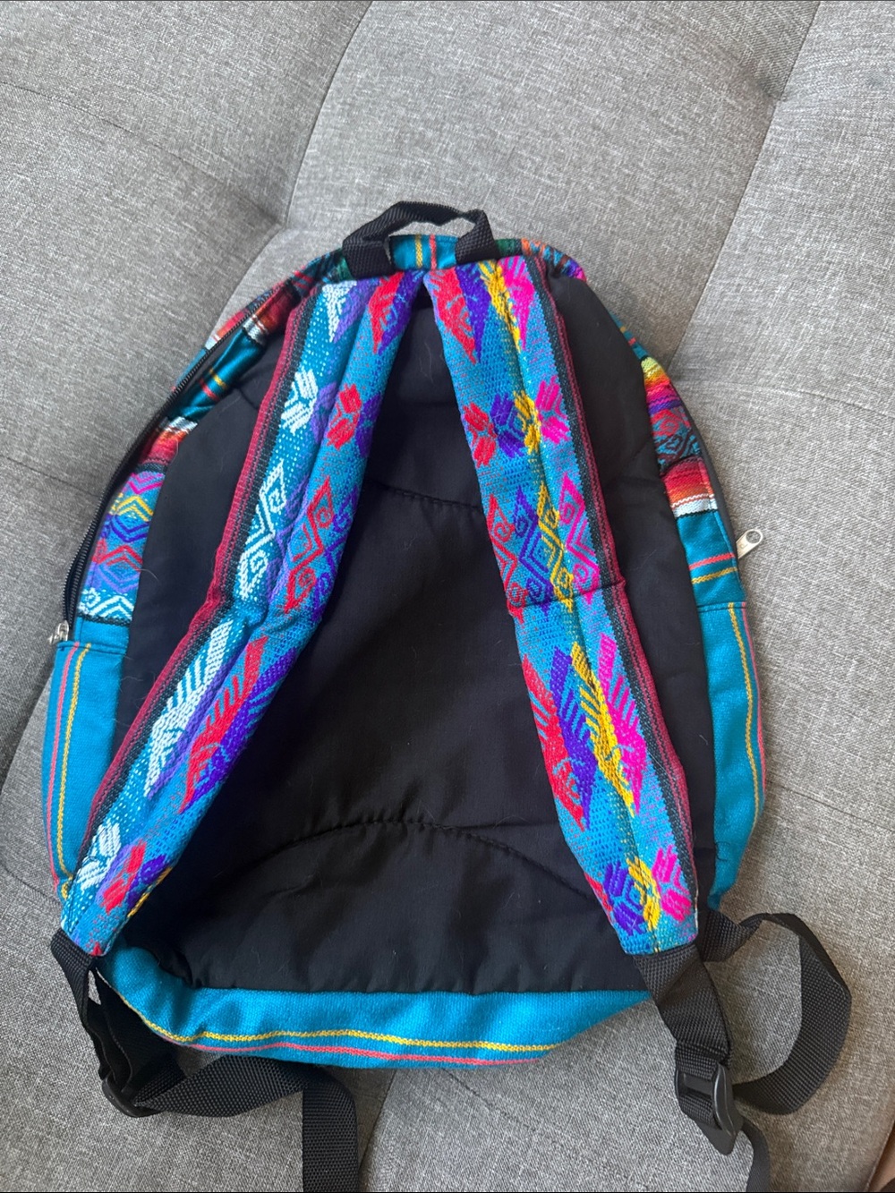 Puerto Rico Colorful Striped Backpack - Picture 2 of 3